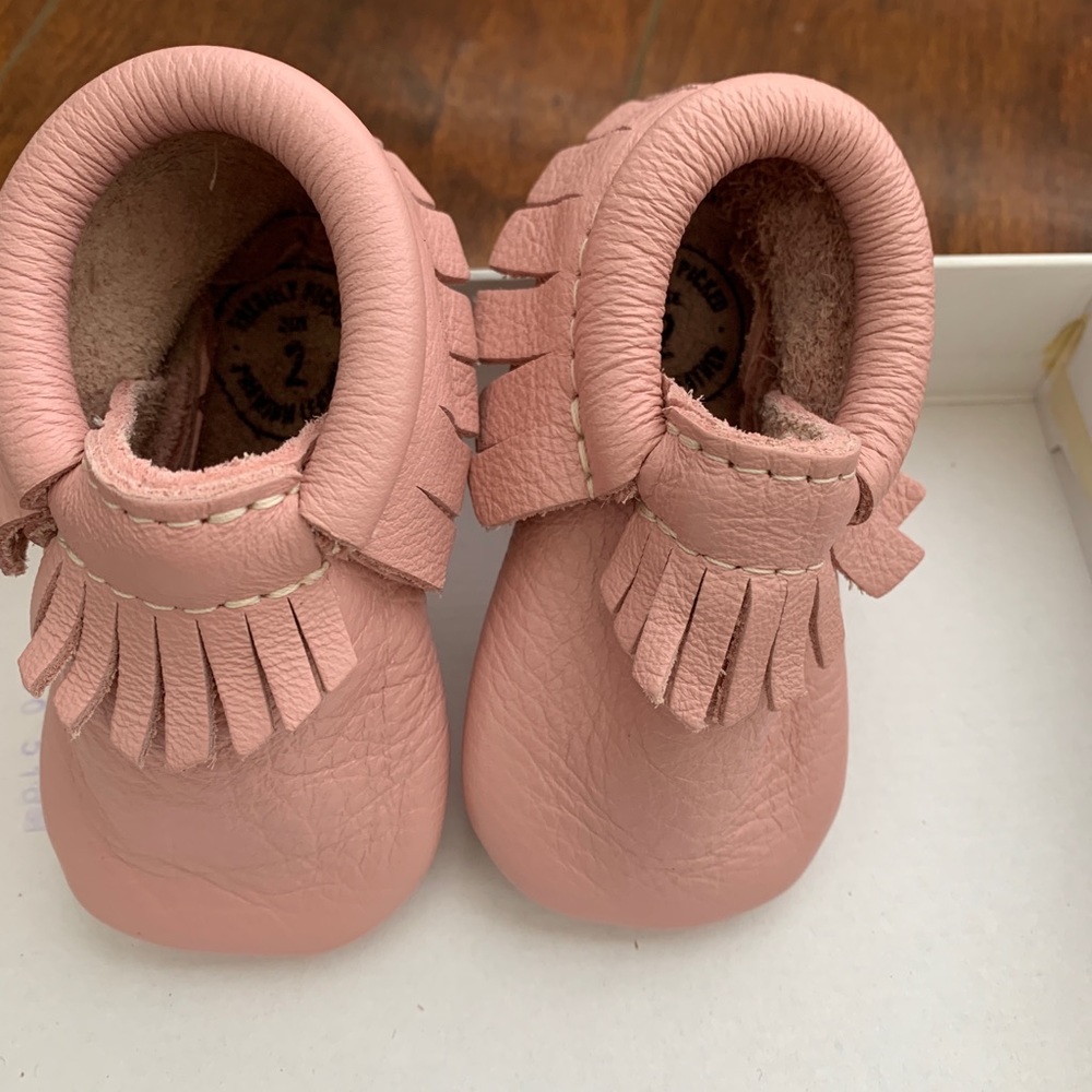 Brand New Freshly Picked Blush Size 2 Baby Shoes